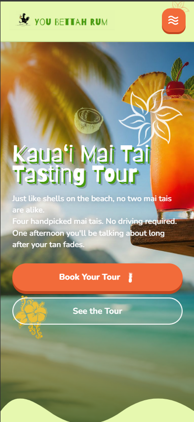 You Bettah Rum mobile website