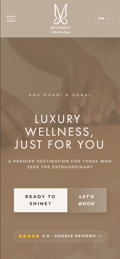 Beautyspot mobile website